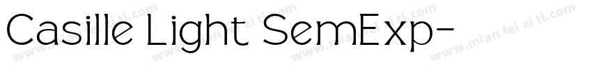 Casille Light SemExp字体转换